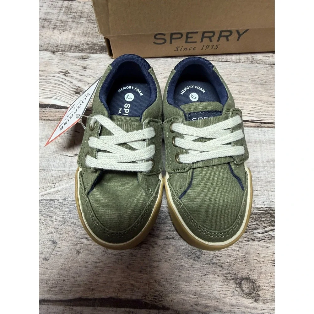 New Sperry Baby Toddler Boat Shoes Green Size 5 Toddler